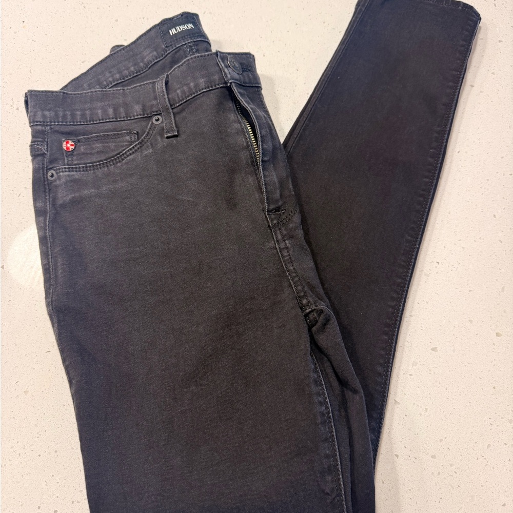 Hudson Jeans Women's High Rise Skinny Black Denim Jeans size 28
